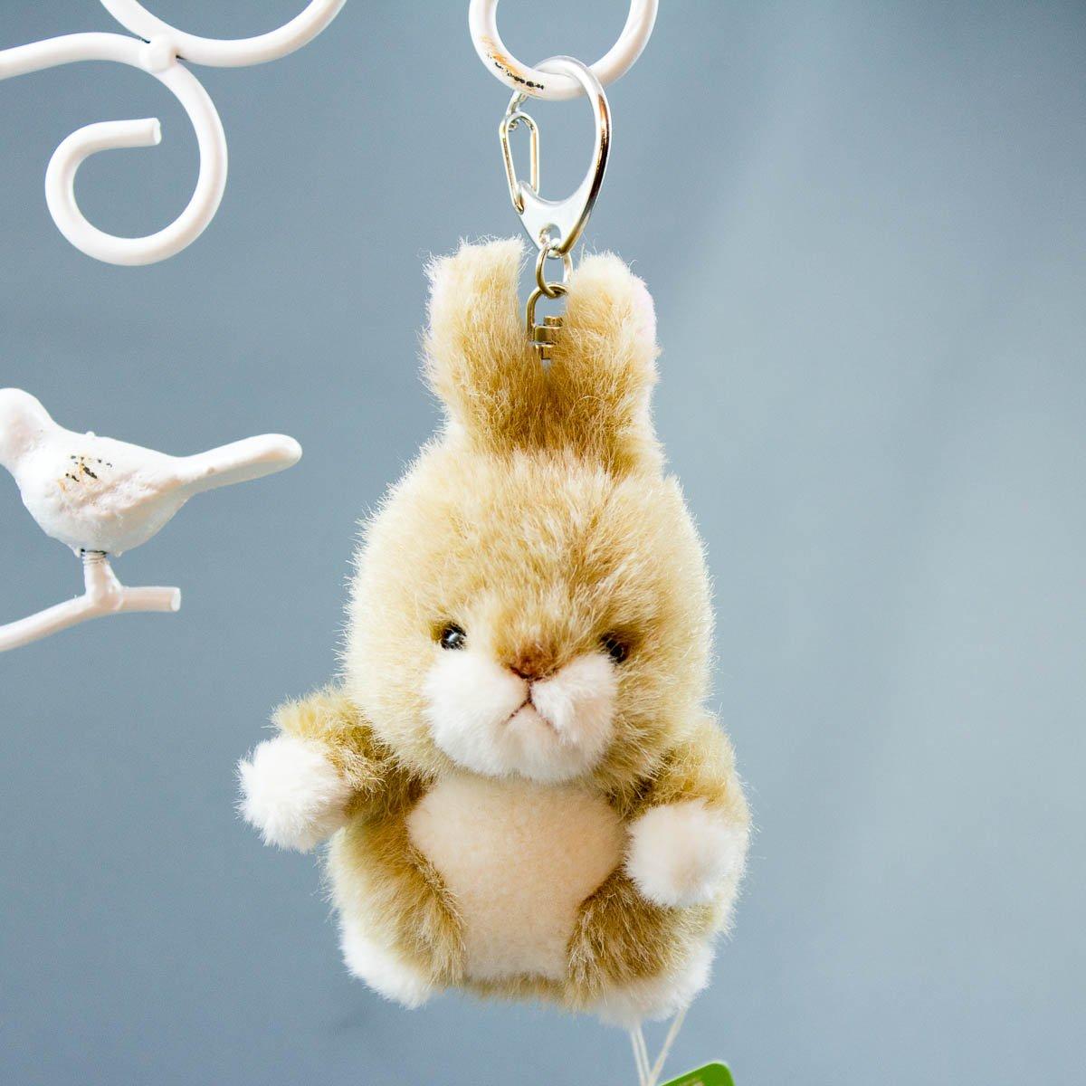 

Bamboo Shoot Petit Forest Friends Keychain Rabbit Beige Plush Toy 68441