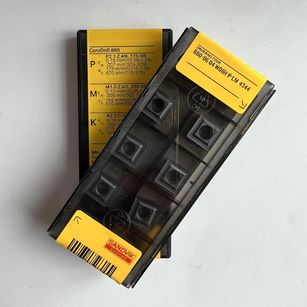 Original Sandvik / 880-0604W08H-P-LM 4344 / CNC Lathe Carbide Blade 10 PCS