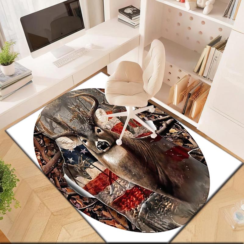 1pc American Flag Patriotic Pet Carpet Rug for Living Room Bedroom Home Sofa Decoration,Kids Play Non-slip Floor Mat