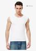 Men's Breathable Wide Shoulder Tank Top - Black & White Sleeveless Fitness Vest