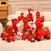 Horse mascot doll plush toy red zodiac horse doll ornament New Year's event gift