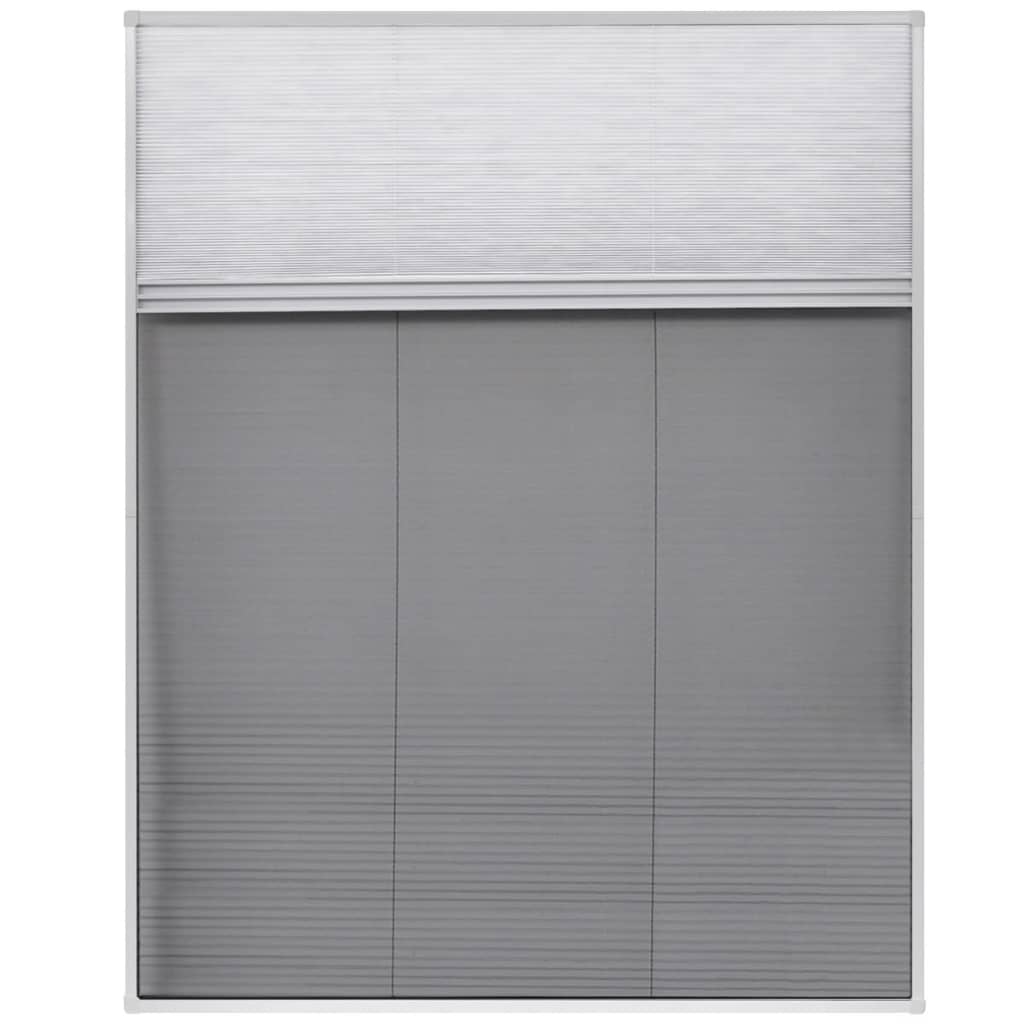 Insect Protection Pleated Blind for Windows Aluminum Blind 80 X 100 Cm
