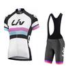 Women's Cycling Jersey Summer Road Cycling Bib with Sponge Seat Cushion Cycling Suit Quick Drying Cycling Sports Shirt