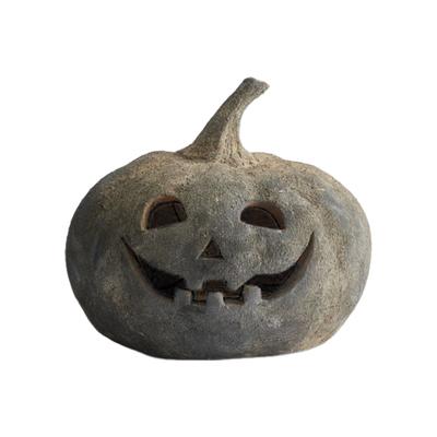 Handmade Terracotta Pumpkin Halloween Pumpkin Decorations Jack O Lantern for Home Porch Front Door Mantel Room Decors