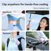 Car Clip on Air Conditioner Fan, Portable Clip on Fans with LED Display - 360° Rotation, 199 Speeds & Semi-Cooling Technology