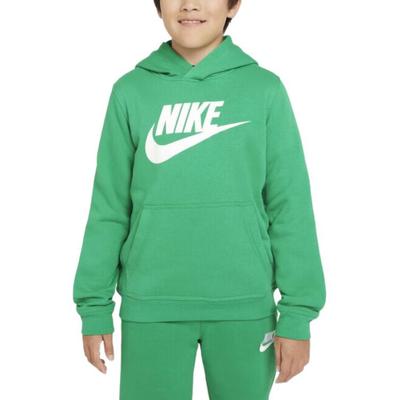 Nike Felpa con cappuccio pullover Club Fleece Bambini felpe Verde CJ7861-324