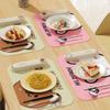 Niedliche isolierte Esstischmatte mit Nylonbändern, faltbares rutschfestes Platzset, wasserdicht und ölfester Topfuntersetzer, Geschirrunterlage