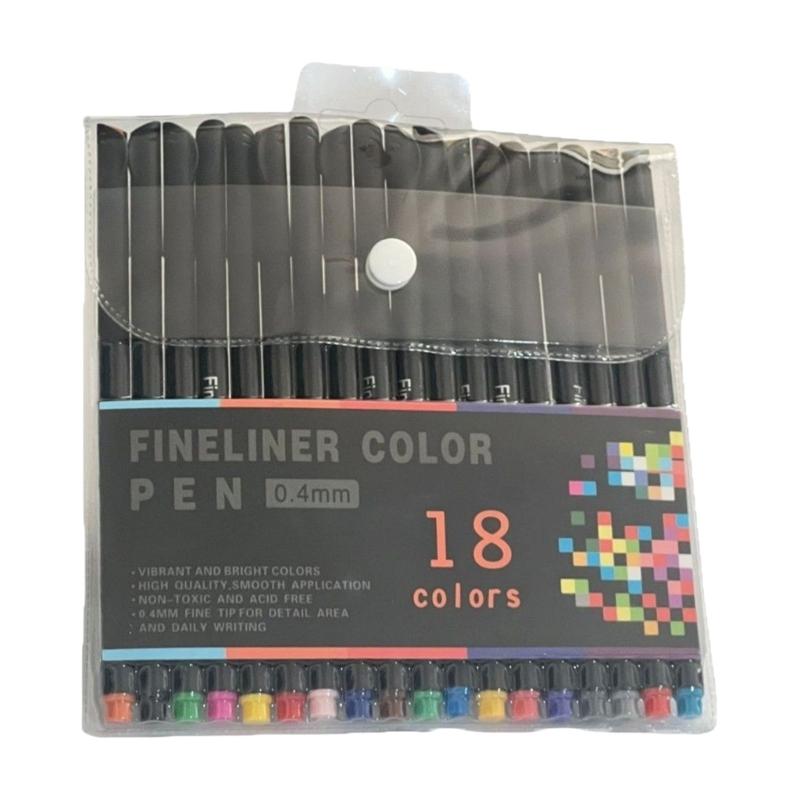 Multicolored Gel Pen Assorted Color Journaling Pen Colorful Drawing Pen 0.4MM Needle Tip for Writing Journaling Noting