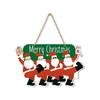 Cross-border Christmas Letter Flag Banner Paper Christmas Latte Flower Flag Hanging Flag Atmosphere Decoration Party Decorations