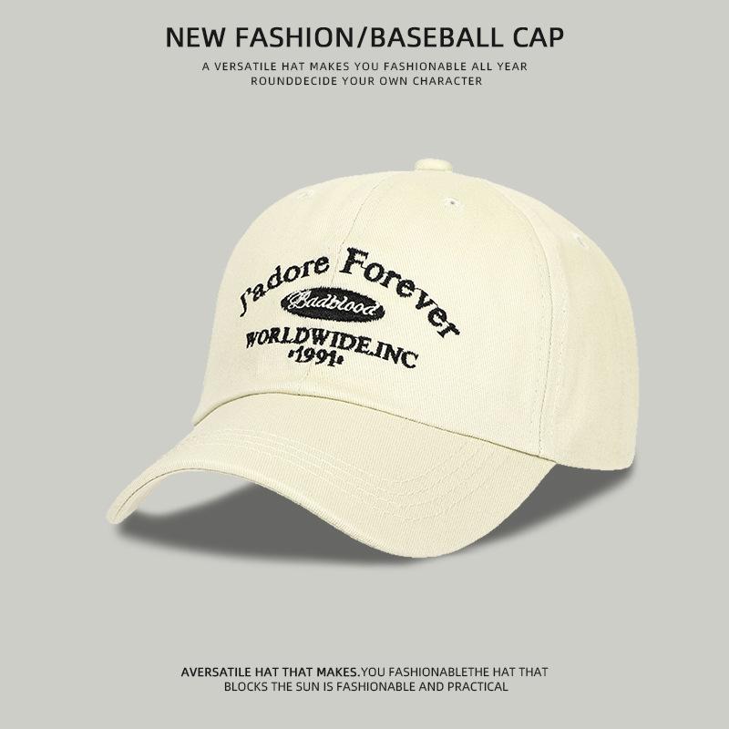 Hat Men's Sunscreen Cap Summer New Trend Brand Spring and Autumn Baseball Cap Women's Face Small Soft Top