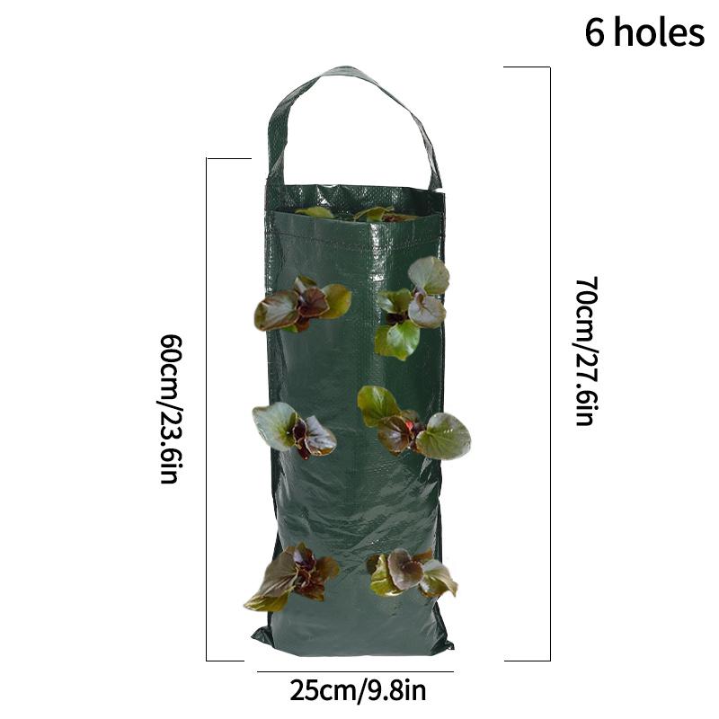 Erdbeer-Pflanztasche Hängende Pflanztaschen Garten-Anzuchttasche Gartenbedarf Gemüse Obst Pflanztopf