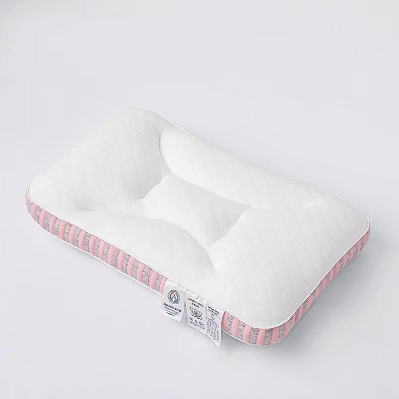 

Ортопедическая подушка для шеи, подушка для сна, спа-подушки с эффектом памяти, защита шеи, дышащая, удобная, однотонная, для сна High 6 CM-1PC розовый