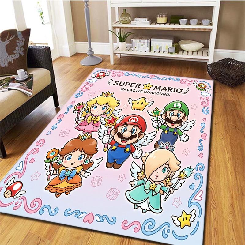 Super Mario Carpet Rug For Living Room Bedroom Home Sofa Decoration Kids Play Nonslip Floor Mat