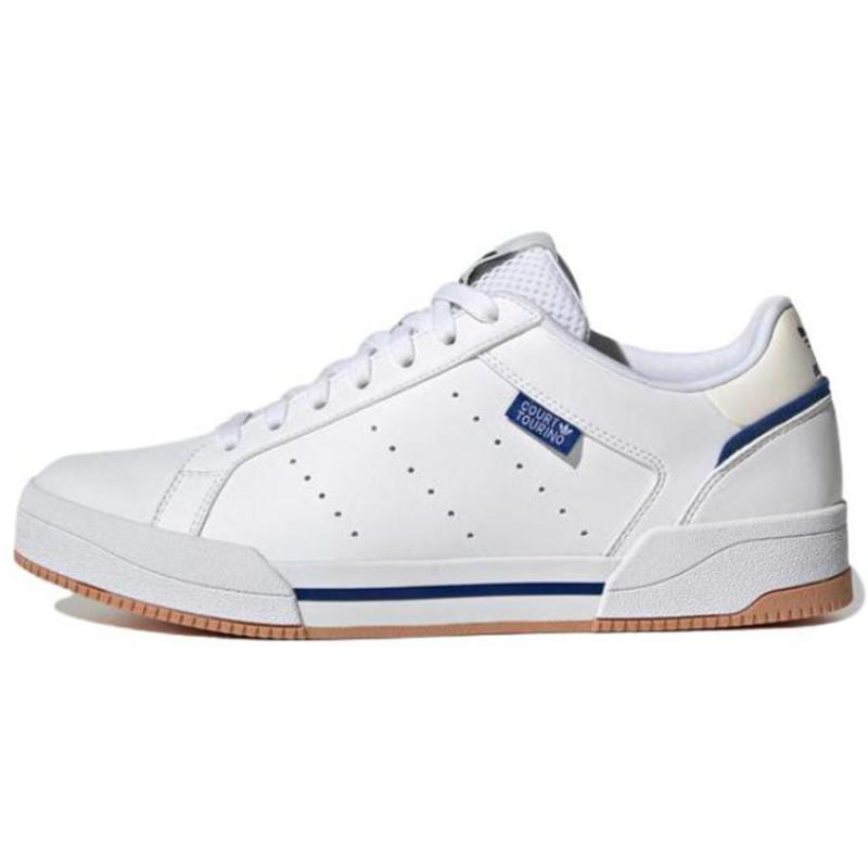 Adidas Originals Court Tourino Anti Slip Wear Resistant Low Top Skateboard Shoes Unisex White Sneakers GX4379