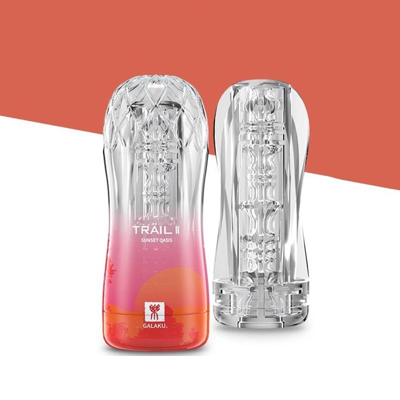 Soft Pussy Vagina Male Masturbator Cup Sex Toys Transparent Adult Endurance Exercise Sex Product Vacuum Cup for Men Masturbador