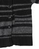 THEMUSEUMVISITOR Stripe Knit Zipup (Black)