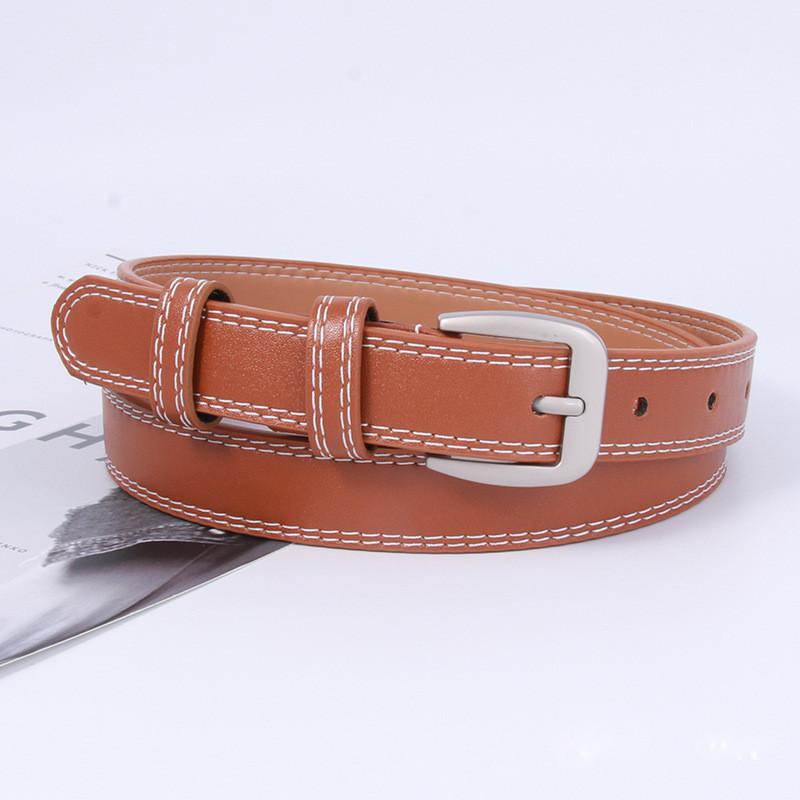 Denim Womens Vintage Belt Minimalist Black Versatile Trendy Korean Accessory