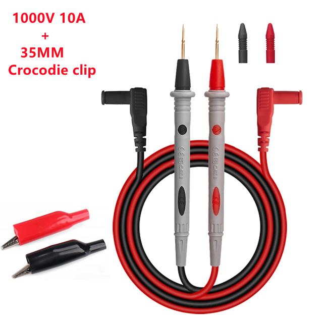 10A 20A 1000V Probe Test Leads Pin For Digital Multimeter Needle Tip Multi Meter Tester Lead Probe Wire Pen Cable