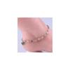 Elegant Women Bead Chain Anklet With Heart And Flower Design For Beach Fashion Jewelry