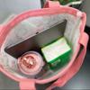 Cute mesh bag, beach bag, work bento bag, go out portable student tutoring bag