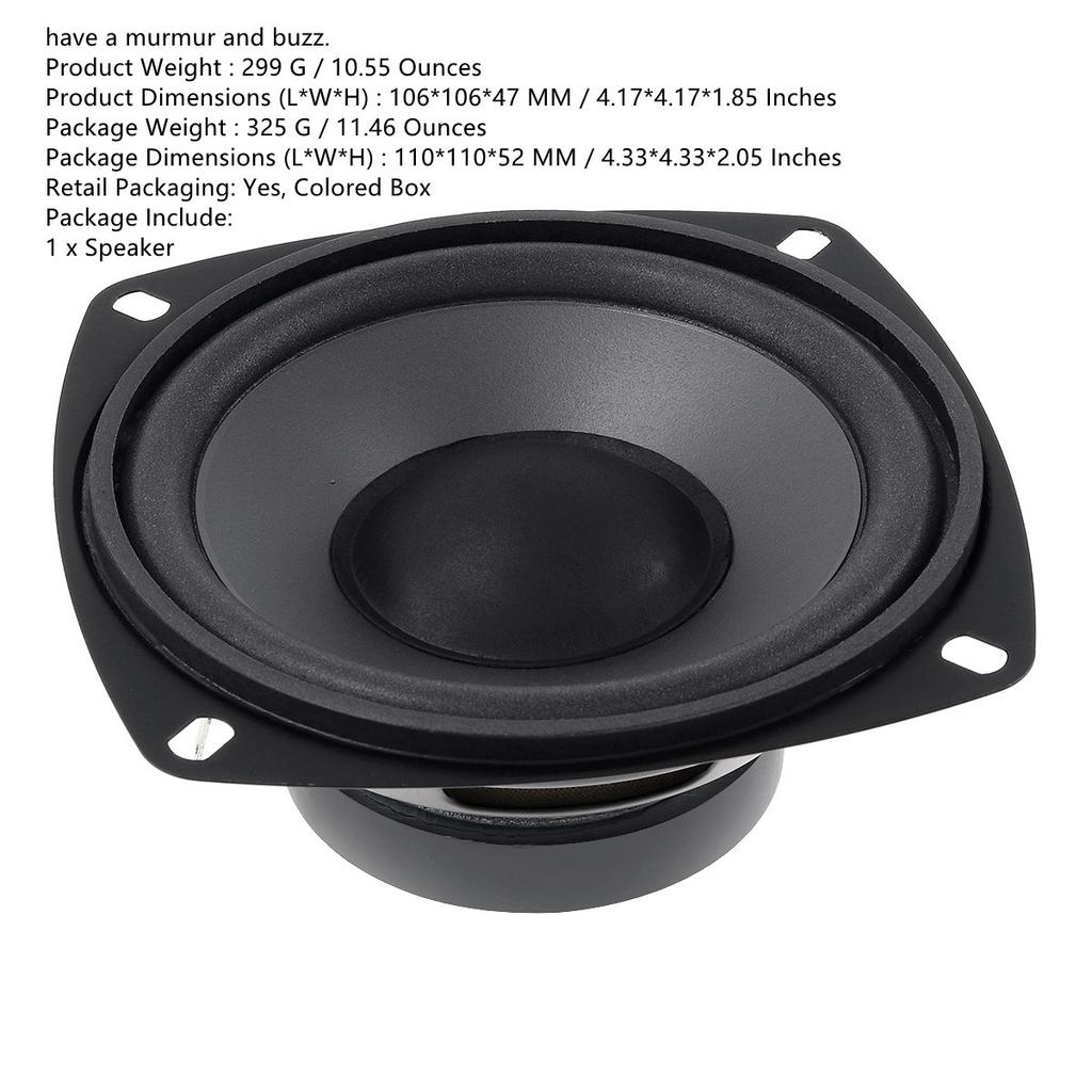 4 zoll Musik Stereo Vollständige Palette Frequenz Auto Audio Horn 400W Auto Subwoofer Stereo für Fahrzeug Automobil