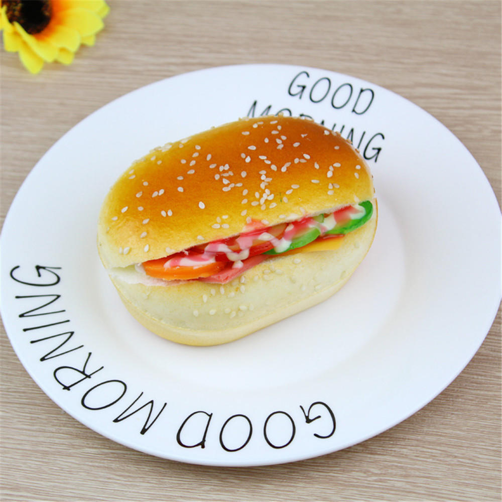 

Милый гамбургер, мягкий медленно растущий крем, ароматические декомпрессионные игрушки, украшение