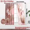 2pcs   2D FLAT PRINTING Curtains (Without Rod) Blossom Bliss Minimalist Popular Curtains Versatile Polyester Curtains Outdoor