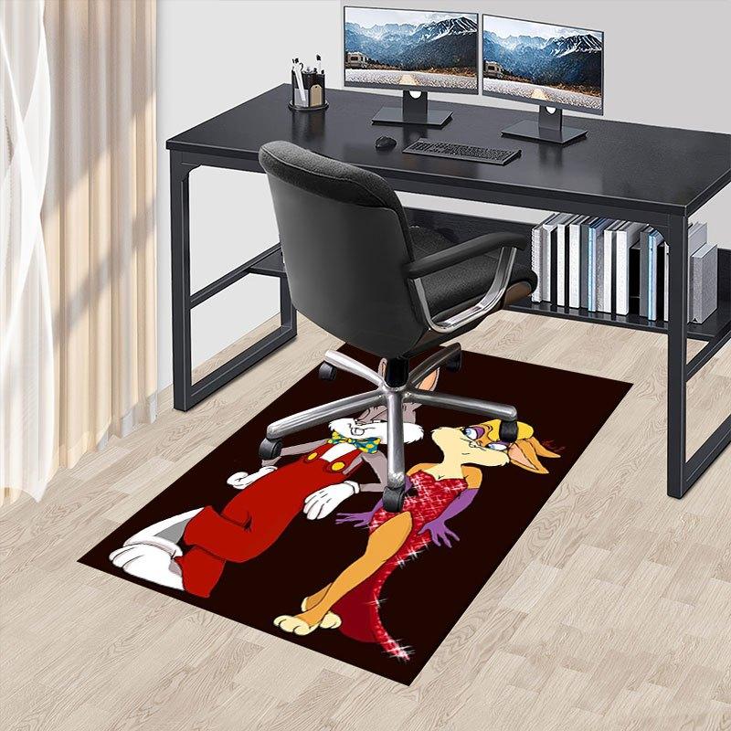 Bugs Bunny & Lola Bunny Looney Tunes Stampa Artistica Poster Tappetino da Ufficio Decorazione per la Casa Regalo per Halloween e Natale LD141