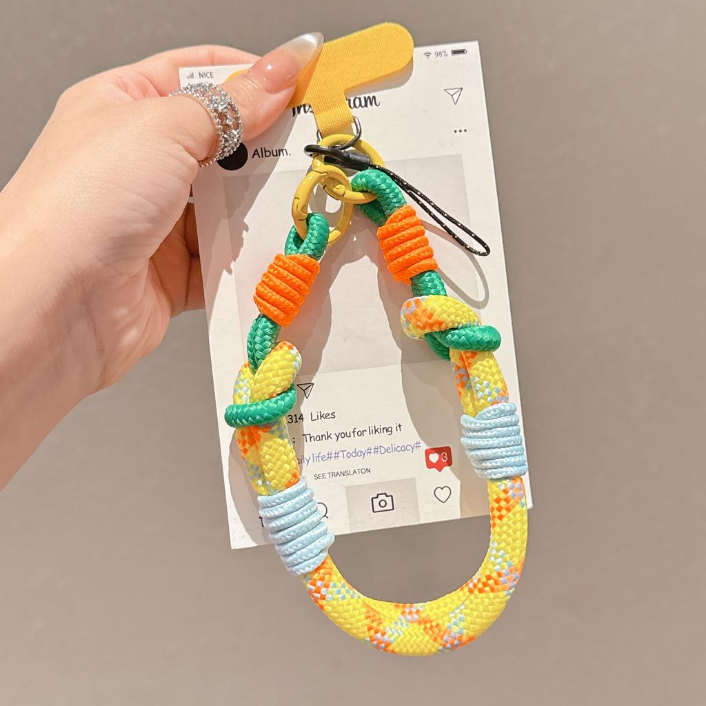 1Pc Fashion Cellphone Straps Hanging Cord Mobile Phone Lanyard Short Wrist Strap Charm -lost Chain for Women