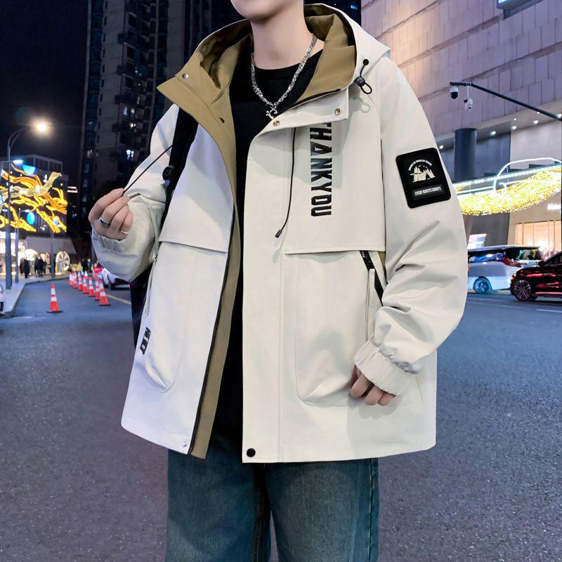 

Youth Men s Hooded Jacket - Stylish, Casual, and Comfortable for Spring and Autumn Outdoors M 40-50 kg