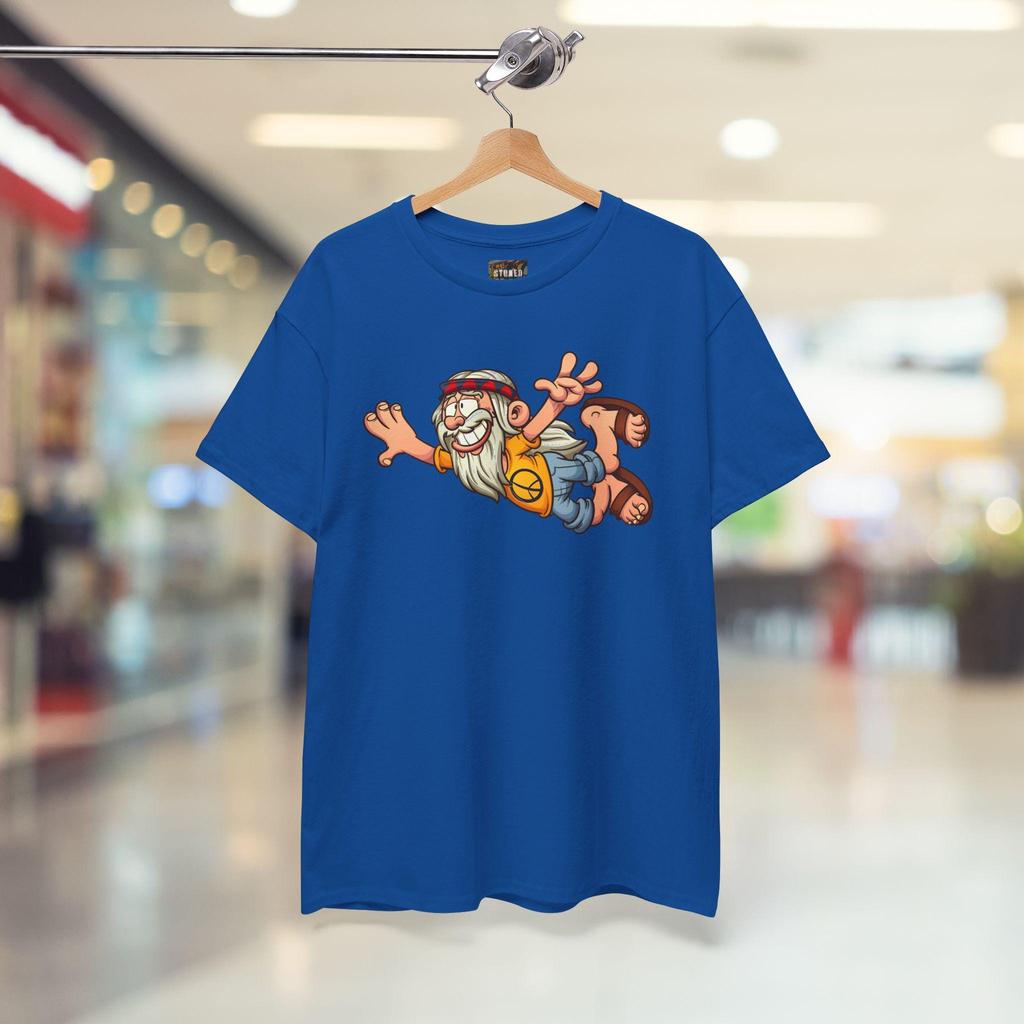 Funny Hippie Cotton Crew T-Shirt | Unique and Stylish