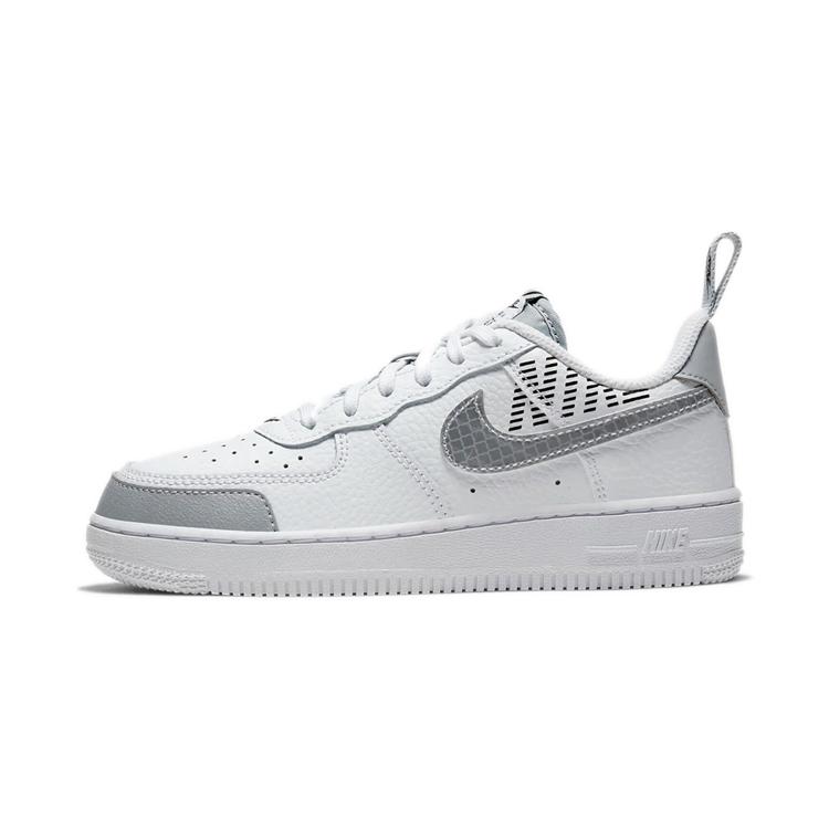 Nike Air Force 1 Low 07 LV8 White Wolf Grey Black PS CK0829-100 13C