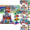 Super Mario Pull-back Kart Toy Model Display Box Interactive Racing Car For Kids