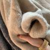 2024 New Korean Lantern Sleeve Drop Shoulder Cardigan - Loose Knitted Sweater for Women, Autumn Winter