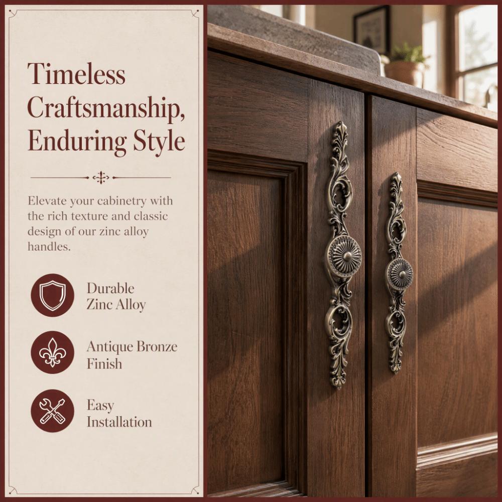 Zinc Alloy Drawer Pulls Bronze Finish Furniture Handles Hardware  Furniture Accessories