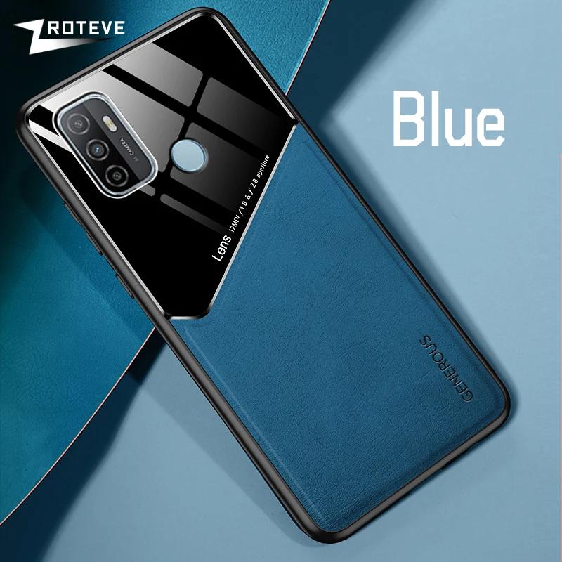 For OPPOA53S Case PU Leather Car Magnetic Hard PC Cover For OPPO A53 S A53S A33 A32 A11S OPPOA53 OPPOA33 Phone Cases