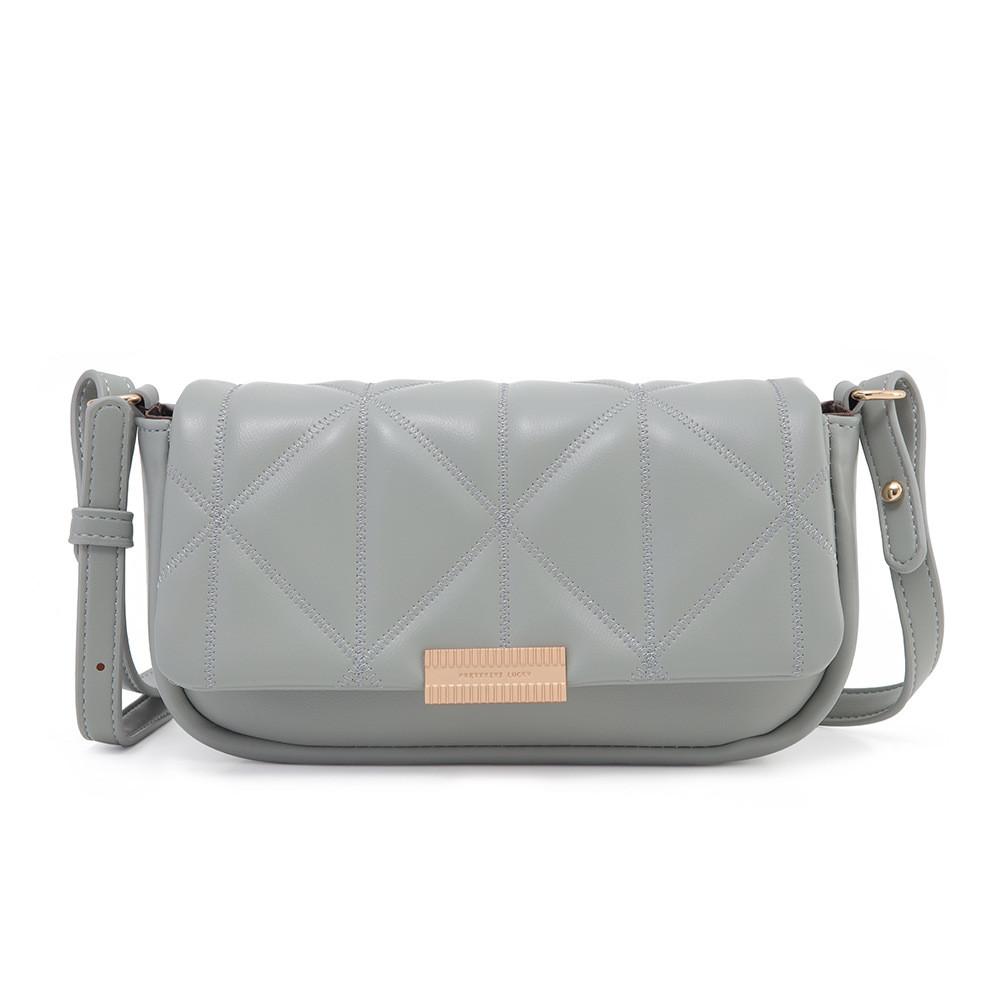IELGY Diamond Flap Square Buckle Ladies Fashion Crossbody Bag