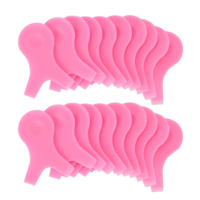 20 Piezas Pincel para Lifting de Pestañas Forma de Y Peine de Injerto de Pestañas Rizador Antideslizante Herramienta para Permanente de Pestañas(Rosado )