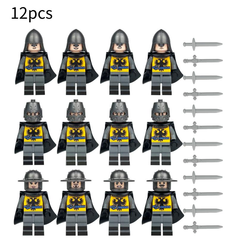 Building Blocks Medieval Knights Military Dragon Soldiers Ancient Castle Figures