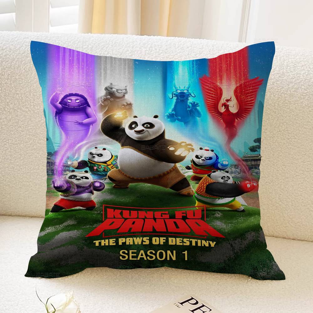 

Movie Cartoon K-Kung-Fu Pandas Pillow Gift Home Office Decoration Bedroom Sofa Car Cushion Cover case 45x45 24x24Inch