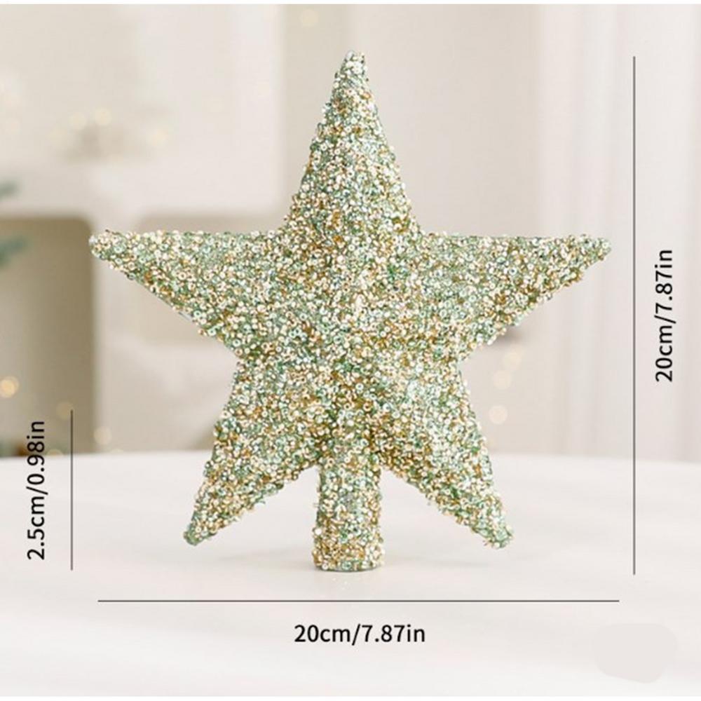 Star For Christmas Tree Top Glitter Star Decoration Topper Star Treetop Ornaments Holiday Decoration For Christmas Tree Ornament