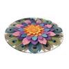 Yousheng Diatomaceous Earth Floor Mat 3D Realistic Rainbow Sunflower Pattern Quick Dry Non-Slip Absorbent Mat