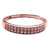Russian Purple Gold Inlaid Zircon Ring 585 Color Gold Simple Trendy Temperament Rose Gold Plated Live Finger