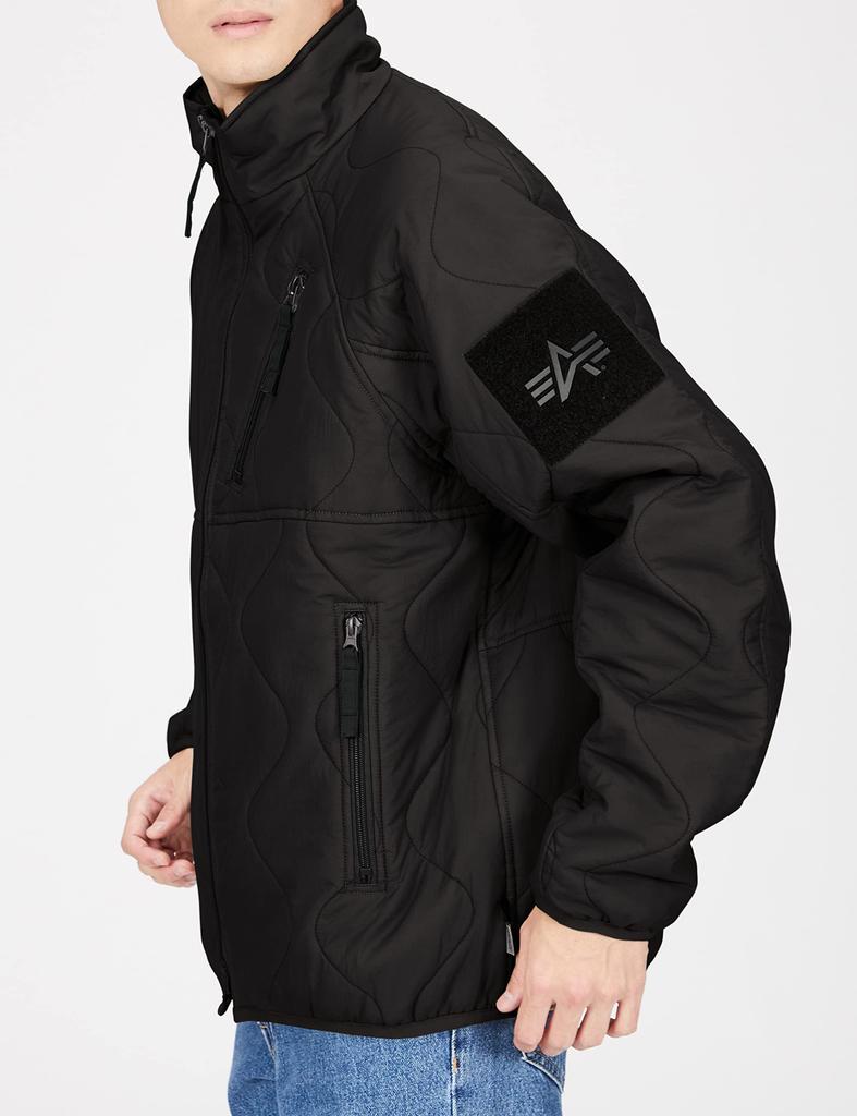 Alpha Industries Quilted Cold Jacket Size L Men's TA1621, Black,