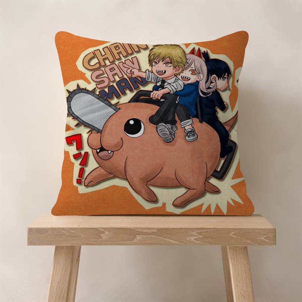 ANIME Chainsaw Man PPochita Cushion Cover 30x50 Polyester Sofa Cushions Decorative Throw Pillows Home Decoration Pillowcover