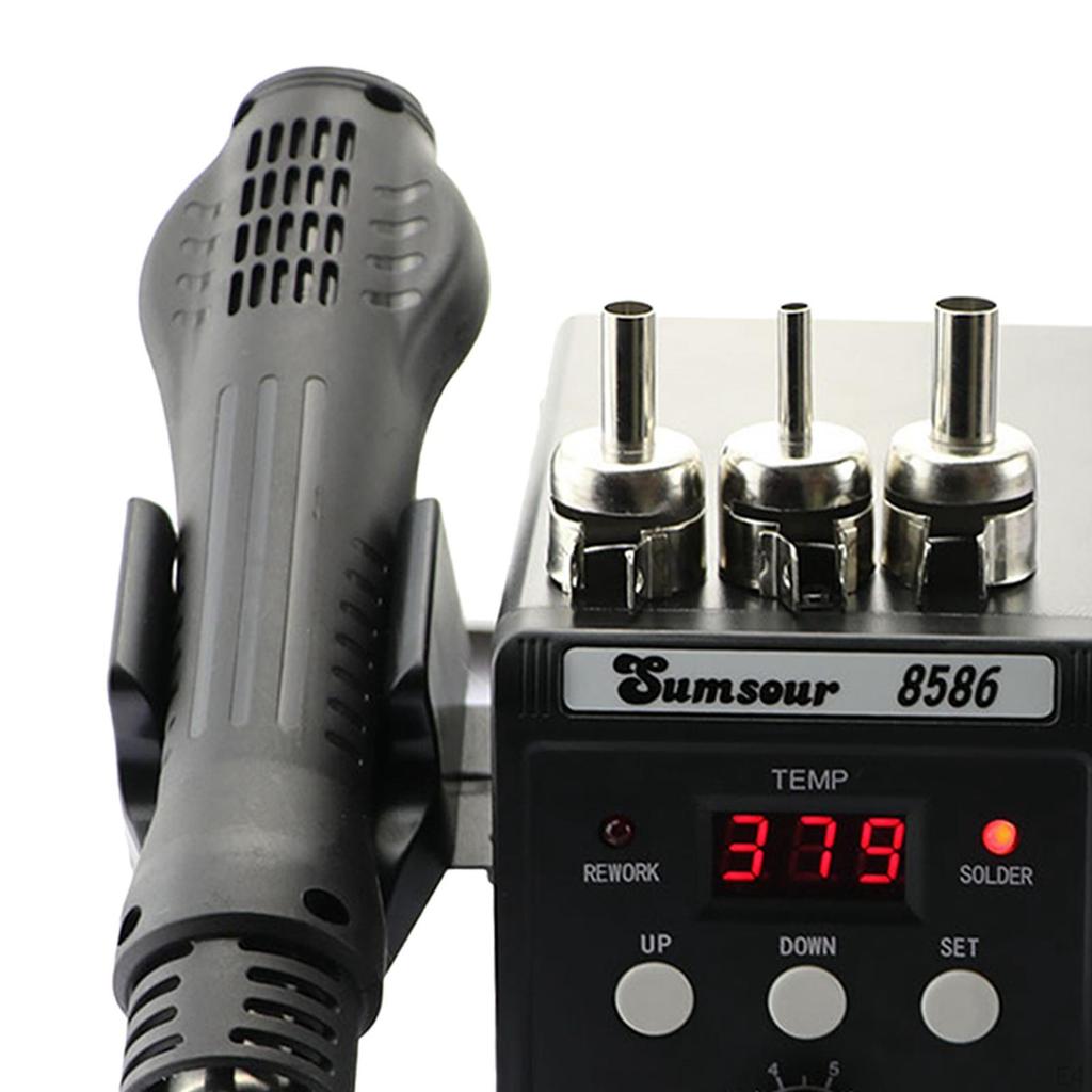 60W Soldering Iron Station Electric Welding Tool for DIY Repairs Maintenance Argent