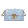 Fashion New Design Light Luxury High-end Embroidery Three-dimensional Butterfly Small Square Bag Women's Commuting Versatile Temperament Messenger Bag