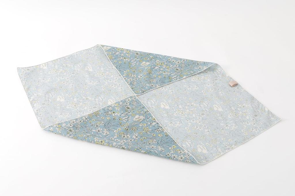 DDintex FLORET LONDON UV Scarf, Wandervogel Blue, 52x52cm [Liberty Print]