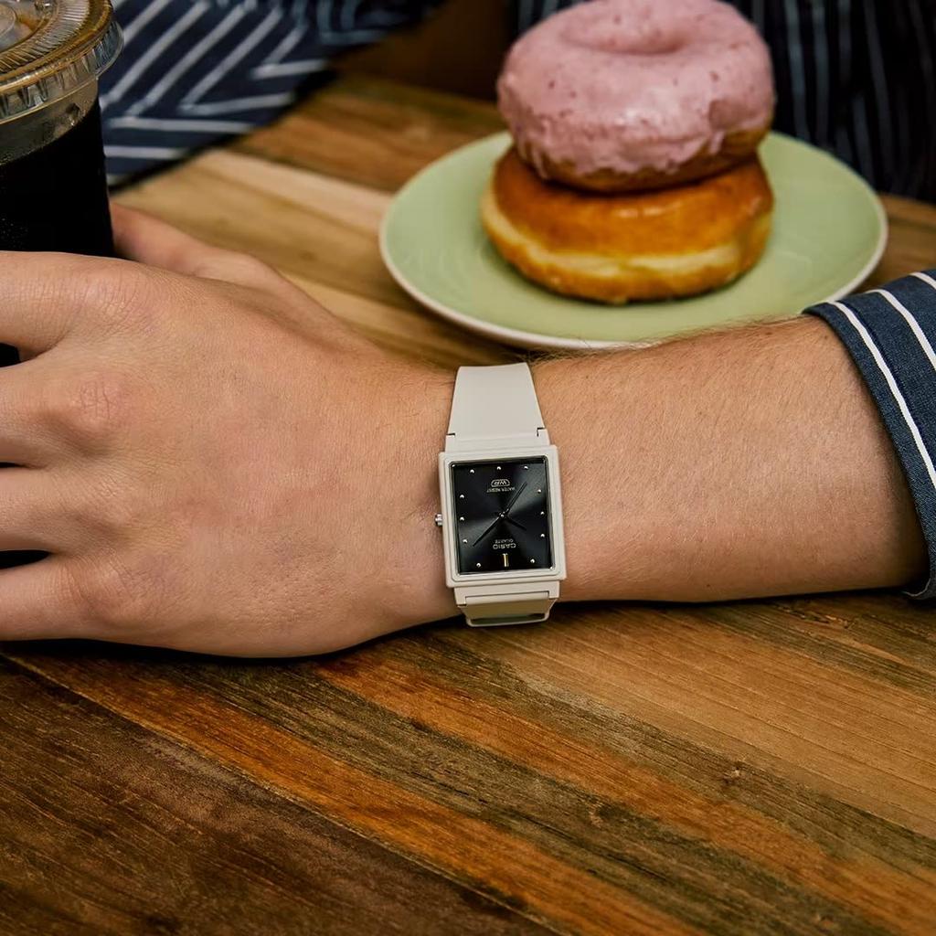 CASIO Analog Matte Urethane Rectangular Overseas Model MQ-38UC-8A Watch