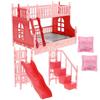 Bed Furniture Lil Critters Ldealhouse Frame Dollhouse Bedroom Plastic Accessories Bunk for Dolls Kitchen